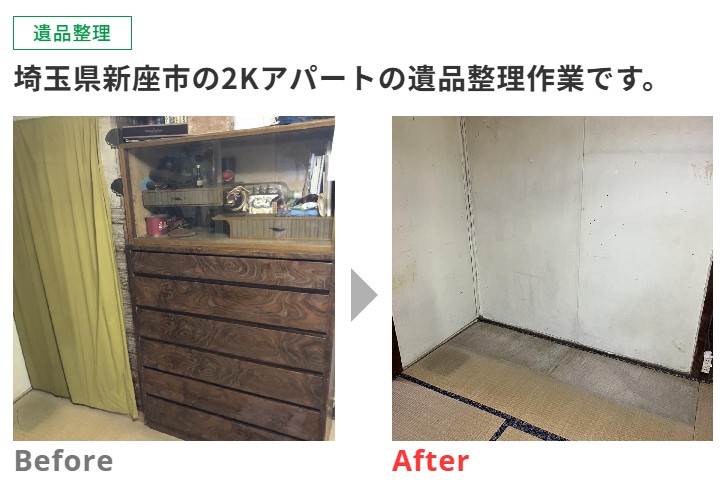 埼玉県新座市の遺品整理の口コミ